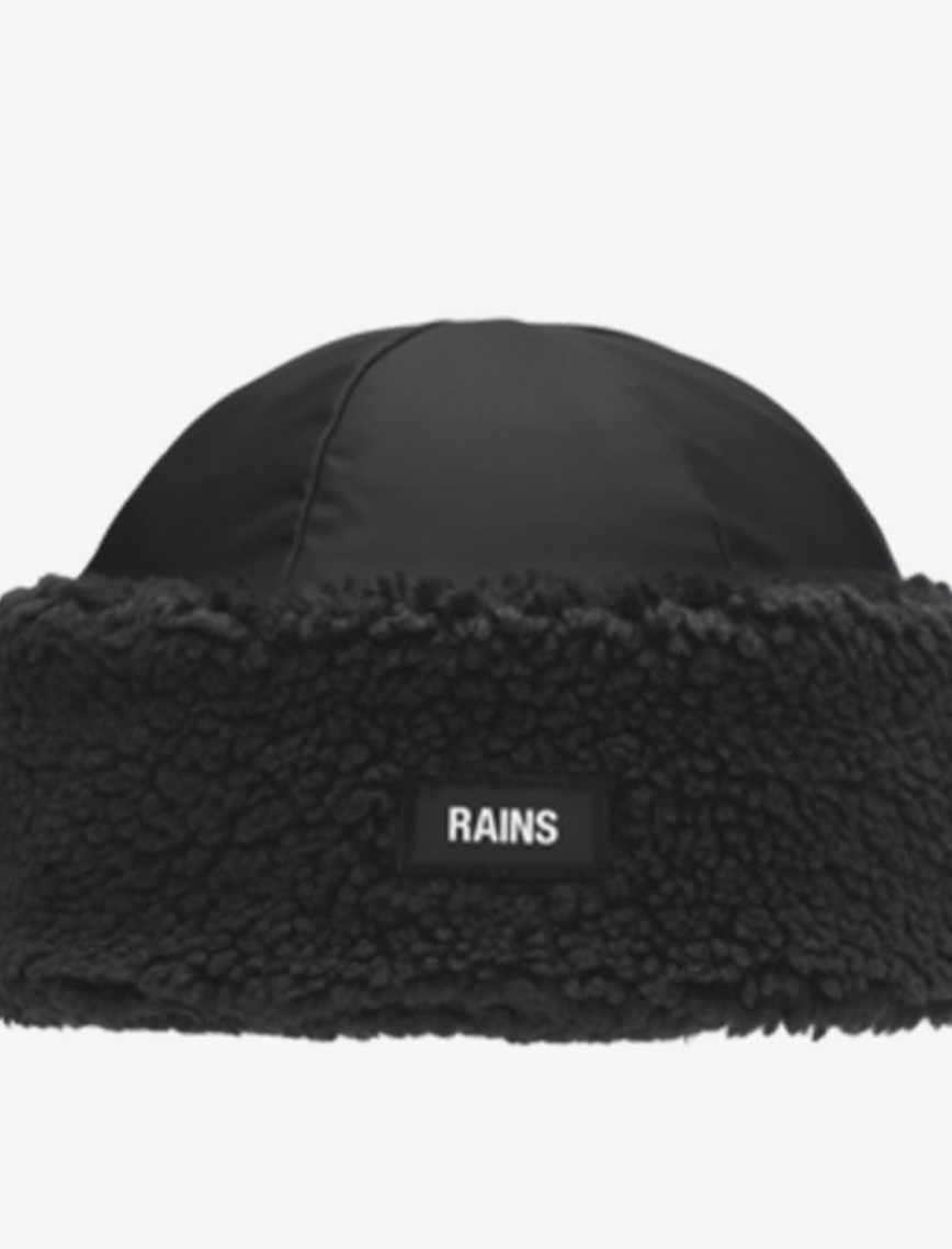 Rains Insulated Fleece Hat T2 Unisex Siyah Şapka Rains Insulated Fleece Hat T2 Unisex Siyah Şapka