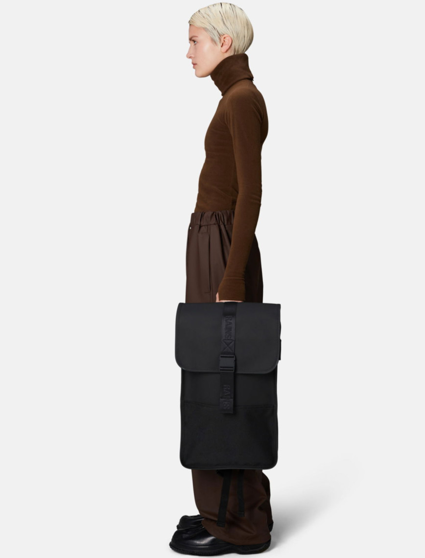 Rains Trail Backpack W3 Unisex Siyah Sırt Çantası Rains Trail Backpack W3 Unisex Siyah Sırt Çantası