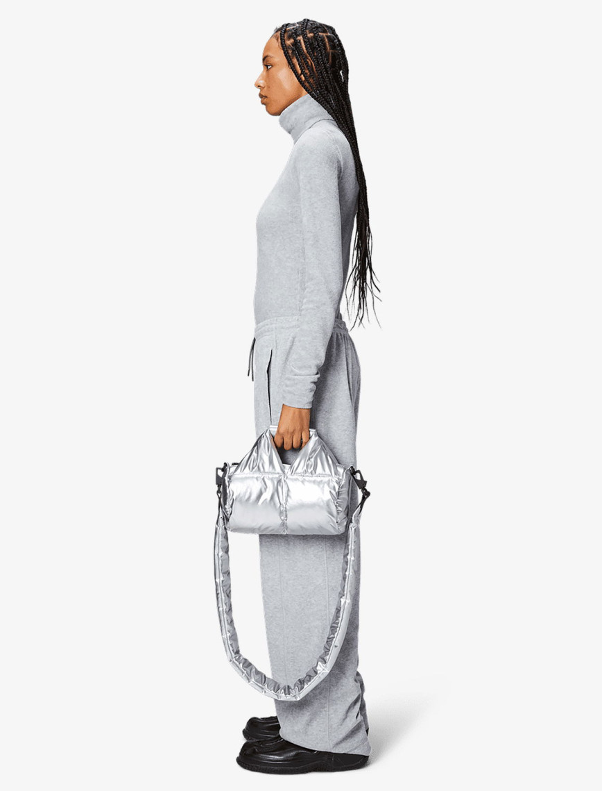 Rains Nyssa Puffer Duffel Crossbody Mini W3 Unisex Gri Omuz Çantası Rains Nyssa Puffer Duffel Crossbody Mini W3 Unisex Gri Omuz Çantası