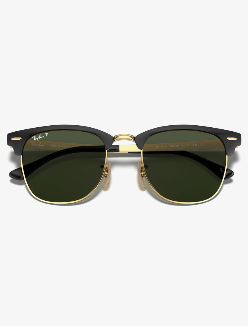 RAY-BAN 0RB3716 Clubmaster Metal Unisex Gold Siyah Güneş Gözlüğü RAY-BAN 0RB3716 Clubmaster Metal Unisex Gold Siyah Güneş Gözlüğü