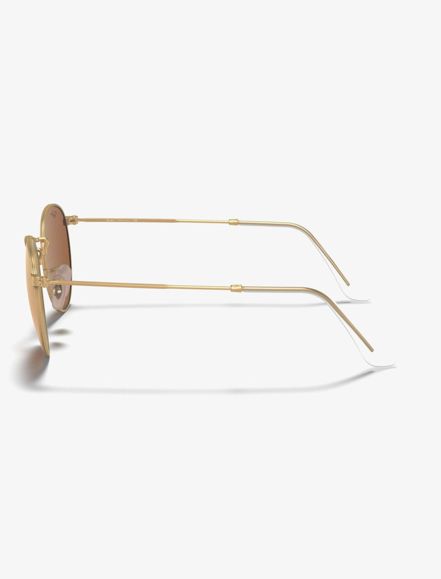 RAY-BAN 0RB3447 Round Metal Erkek Mat Altın Rengi Güneş Gözlüğü RAY-BAN 0RB3447 Round Metal Erkek Mat Altın Rengi Güneş Gözlüğü