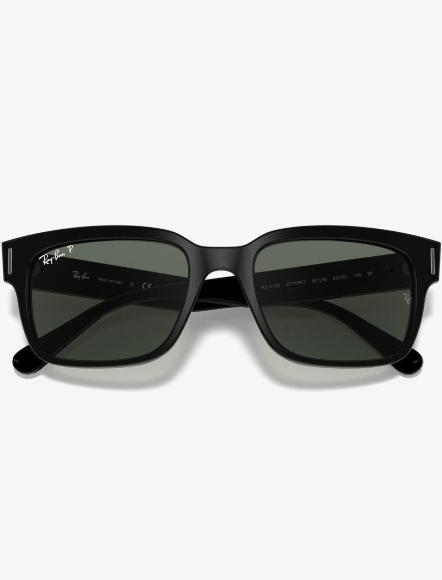 RAY-BAN 0RB2190 Jeffrey Erkek Siyah Güneş Gözlüğü RAY-BAN 0RB2190 Jeffrey Erkek Siyah Güneş Gözlüğü