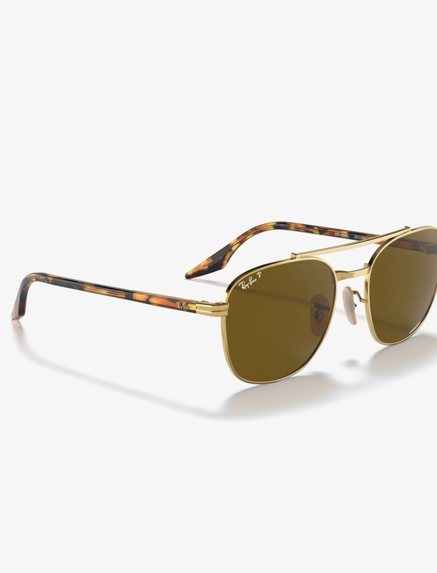 Ray-Ban Metal Unisex Kahverengi Güneş Gözlüğü