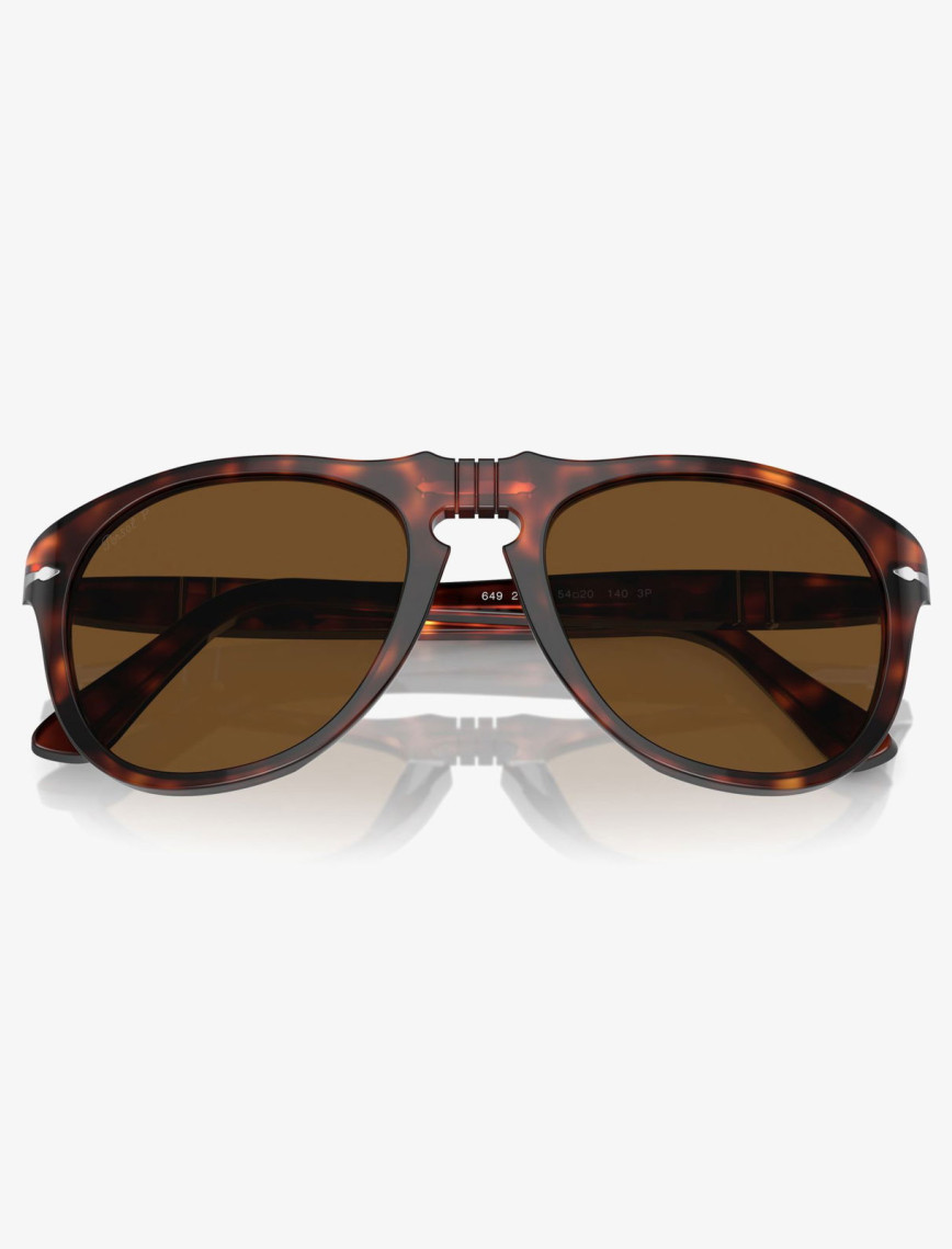 PERSOL Acetate Erkek Kahverengi Güneş Gözlüğü PERSOL Acetate Erkek Kahverengi Güneş Gözlüğü