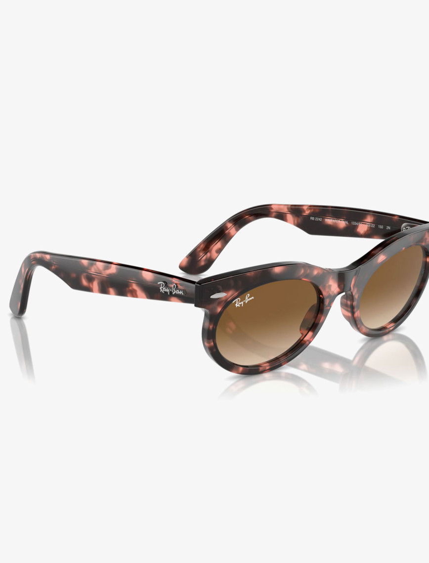 RAY-BAN Wayfarer Oval Unisex Pembe Güneş Gözlüğü RAY-BAN Wayfarer Oval Unisex Pembe Güneş Gözlüğü