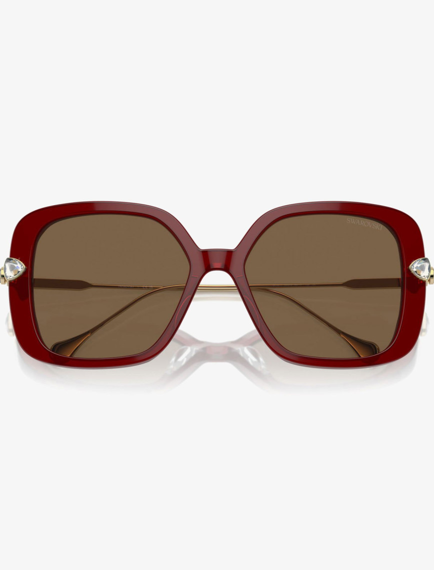 Swarovski Sk611 Kadın Bordo Güneş Gözlüğü Swarovski Sk611 Kadın Bordo Güneş Gözlüğü