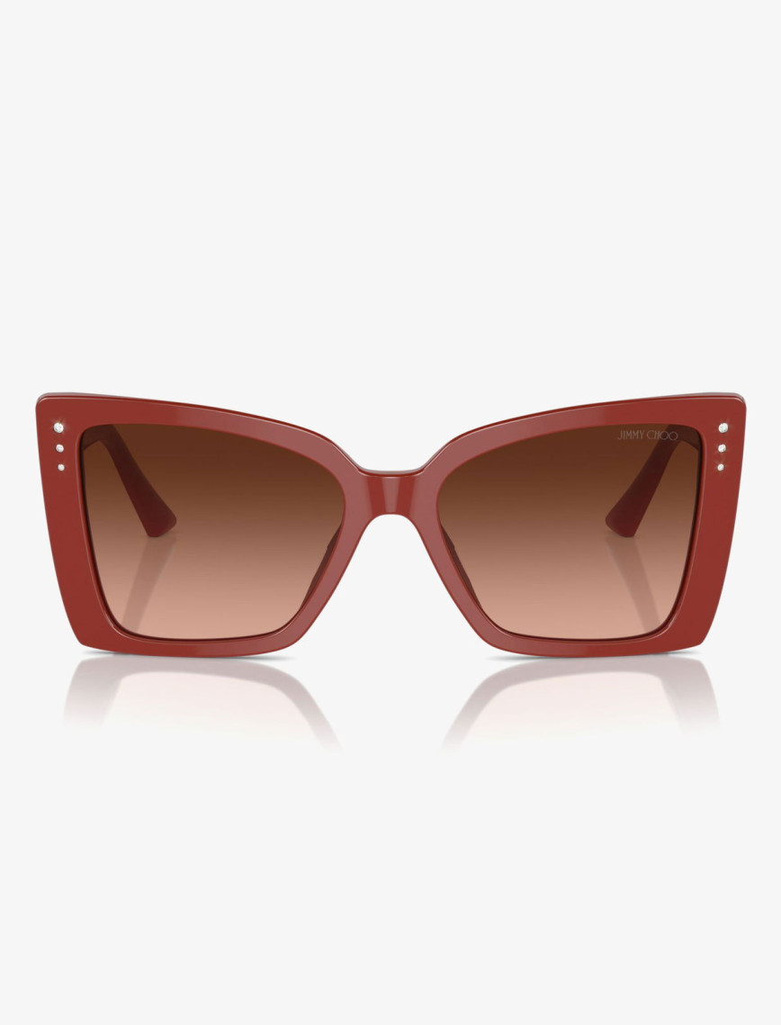 JIMMY CHOO Jc51B Kadın Kırmızı Güneş Gözlüğü JIMMY CHOO Jc51B Kadın Kırmızı Güneş Gözlüğü