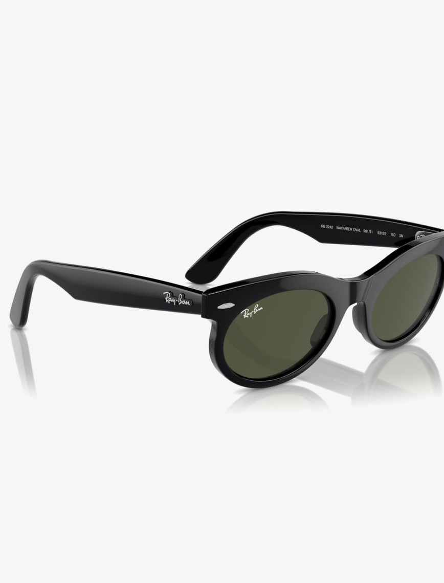 RAY-BAN Wayfarer Oval Unisex Siyah Güneş Gözlüğü RAY-BAN Wayfarer Oval Unisex Siyah Güneş Gözlüğü