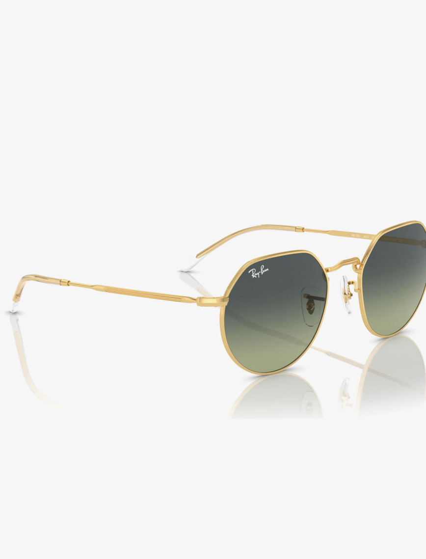 RAY-BAN Jack Unisex Altın Rengi Güneş Gözlüğü RAY-BAN Jack Unisex Altın Rengi Güneş Gözlüğü