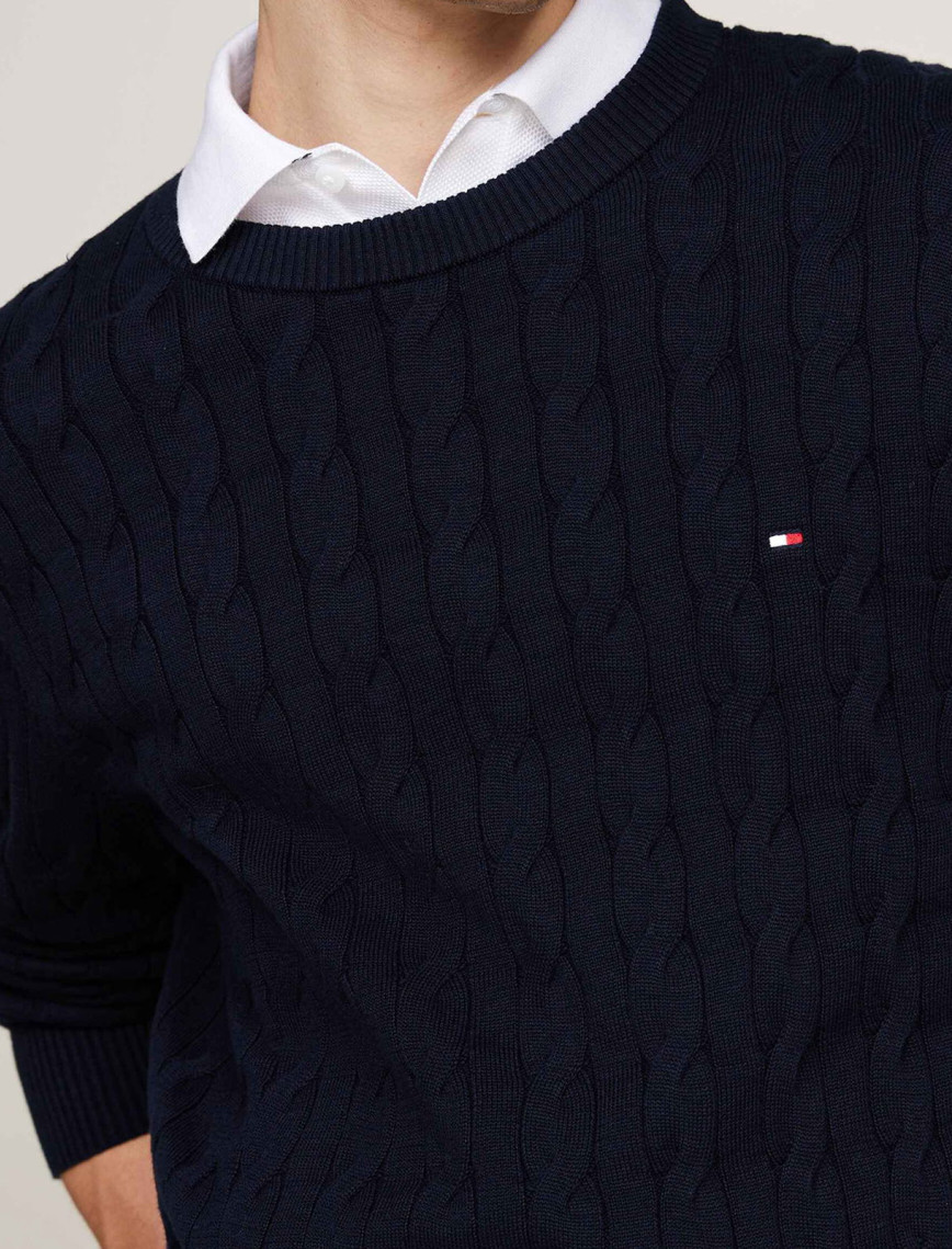 Tommy Hilfiger Erkek Mavi Triko Tommy Hilfiger Erkek Mavi Triko