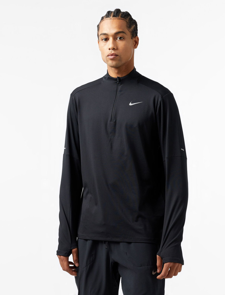 Nike Dri-FIT Element Half Zip Erkek Mavi Uzun Kollu T-Shirt Nike Dri-FIT Element Half Zip Erkek Mavi Uzun Kollu T-Shirt