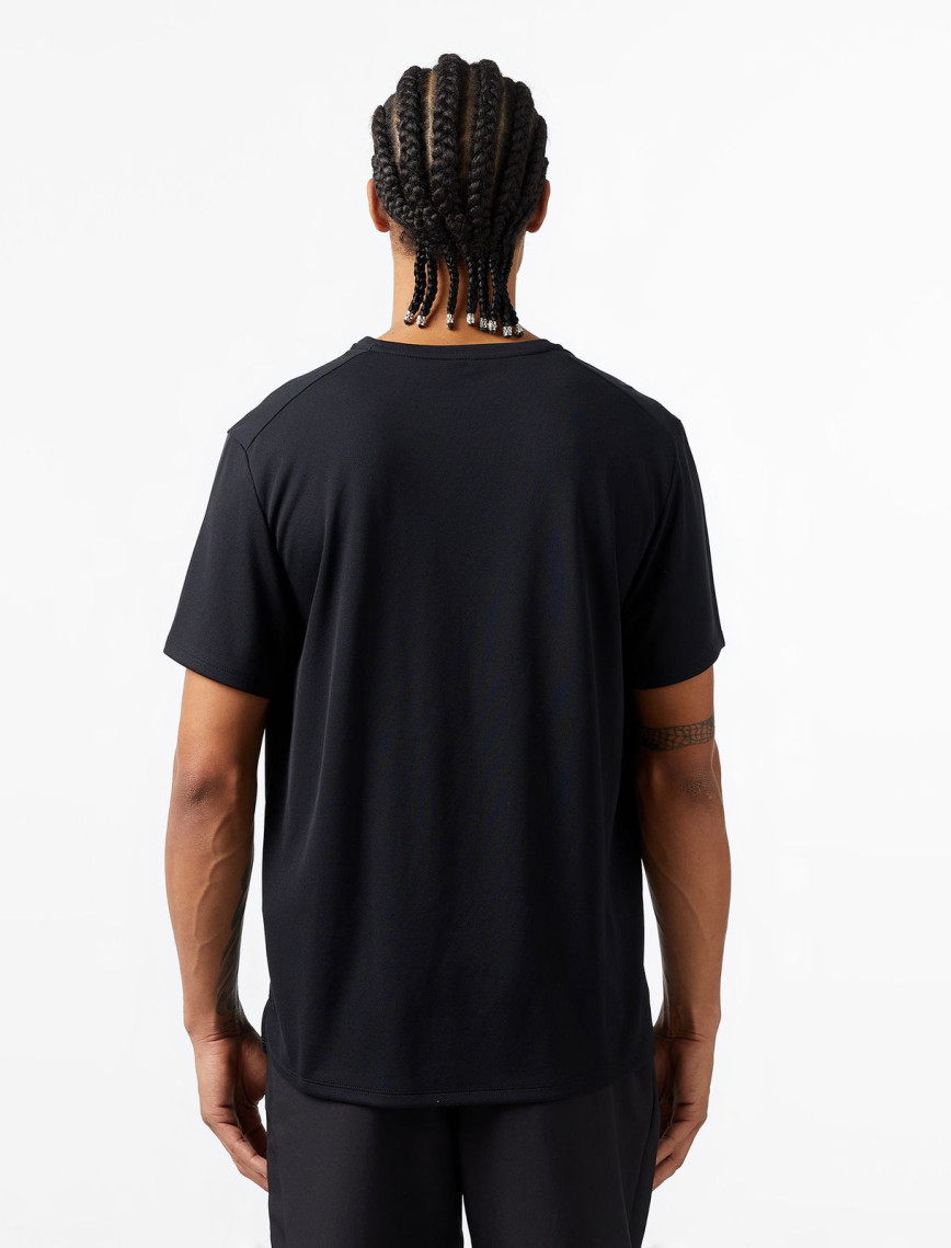 Nike Dri-Fit Miler Erkek Siyah T-Shirt Nike Dri-Fit Miler Erkek Siyah T-Shirt