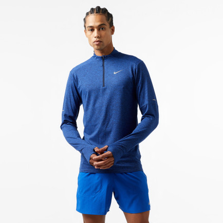 Nike Dri-FIT Element Half Zip Erkek Mavi Uzun Kollu T-Shirt Nike Dri-FIT Element Half Zip Erkek Mavi Uzun Kollu T-Shirt