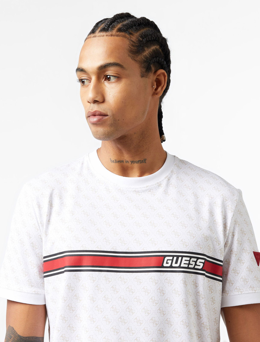Guess Jamey Erkek Beyaz T-Shirt Guess Jamey Erkek Beyaz T-Shirt