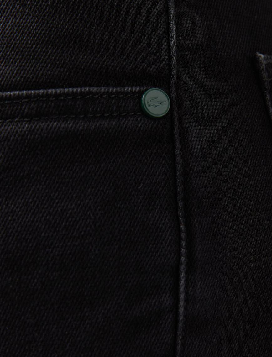 Lacoste Erkek Slim Fit Siyah Jean Pantolon Lacoste Erkek Slim Fit Siyah Jean Pantolon