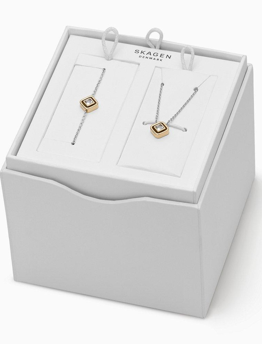 Skagen SKJB1002-998 Kadın Kolye ve Bileklik Seti Skagen SKJB1002-998 Kadın Kolye ve Bileklik Seti