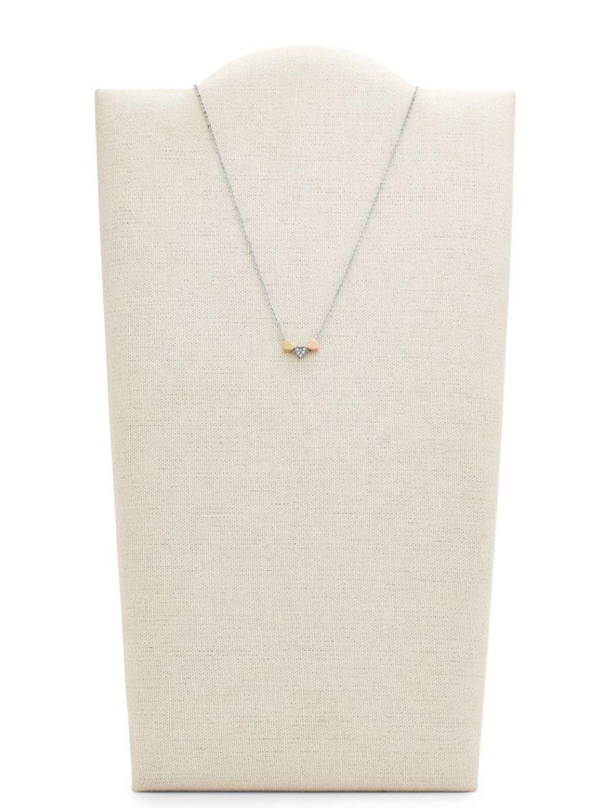 Fossil JF02856-998 Kalpli Kadın Kolye Fossil JF02856-998 Kalpli Kadın Kolye