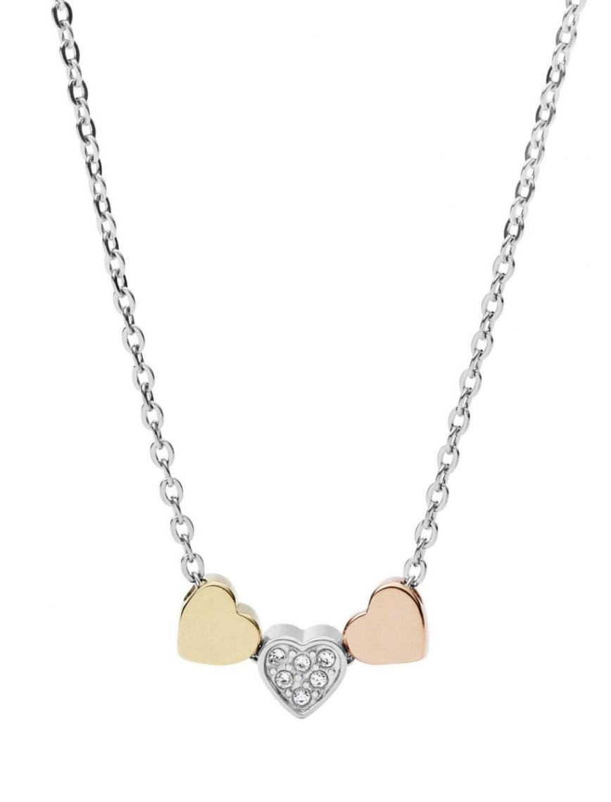 Fossil JF02856-998 Kalpli Kadın Kolye Fossil JF02856-998 Kalpli Kadın Kolye