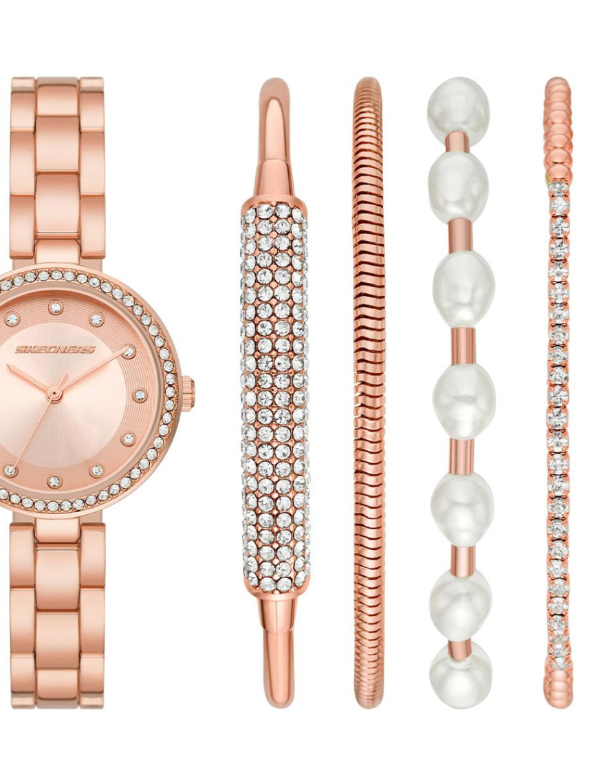 Skechers SR9079 Kadın Kol Saati ve Bileklik Seti