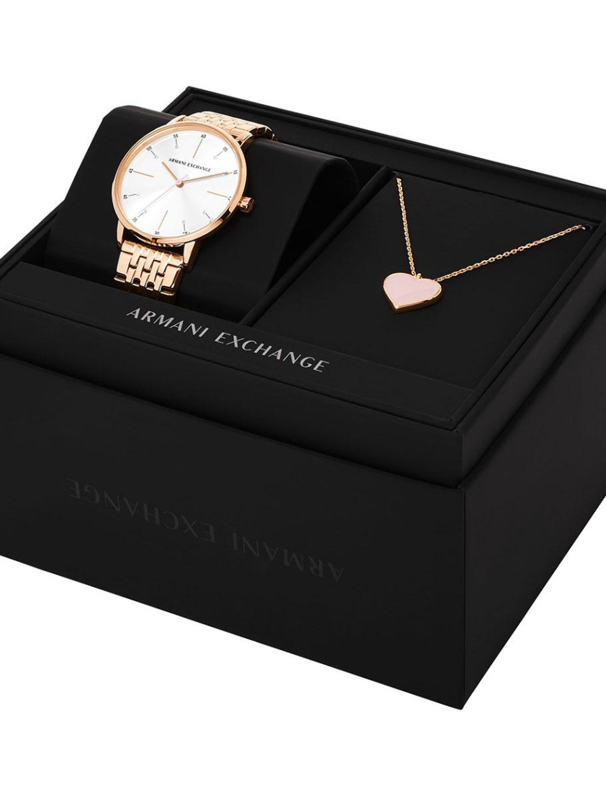 Armani Exchange AX7145SET Kadın Kolye Saati ve Kolye Seti Armani Exchange AX7145SET Kadın Kolye Saati ve Kolye Seti