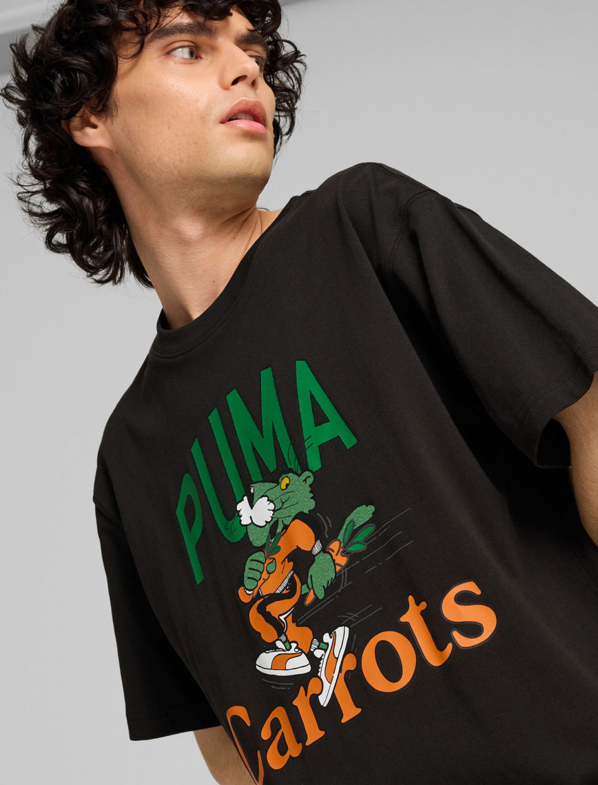 Puma X Carrots Graphic Unisex Siyah T-Shirt Puma X Carrots Graphic Unisex Siyah T-Shirt