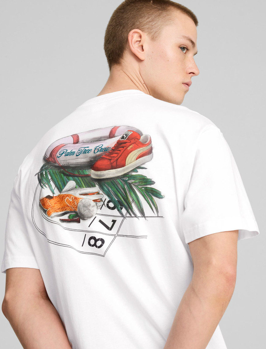 Puma X Ptc Graphic Unisex Beyaz T-Shirt Puma X Ptc Graphic Unisex Beyaz T-Shirt