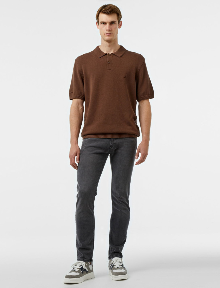Nautica Erkek Gri Slim Fit Denim Pantolon Nautica Erkek Gri Slim Fit Denim Pantolon