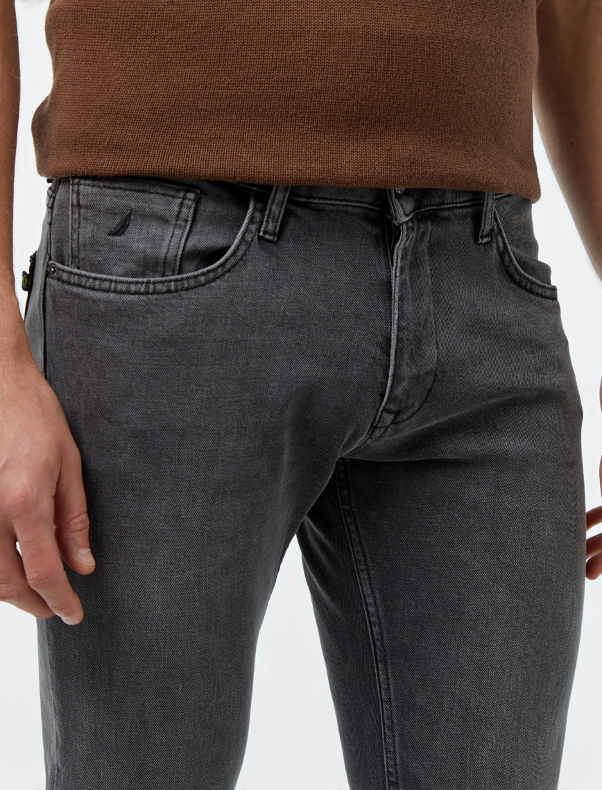 Nautica Erkek Gri Slim Fit Denim Pantolon Nautica Erkek Gri Slim Fit Denim Pantolon