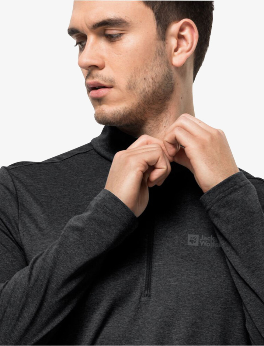 Jack Wolfskin Sky Thermal Erkek Gri Outdoor Polar