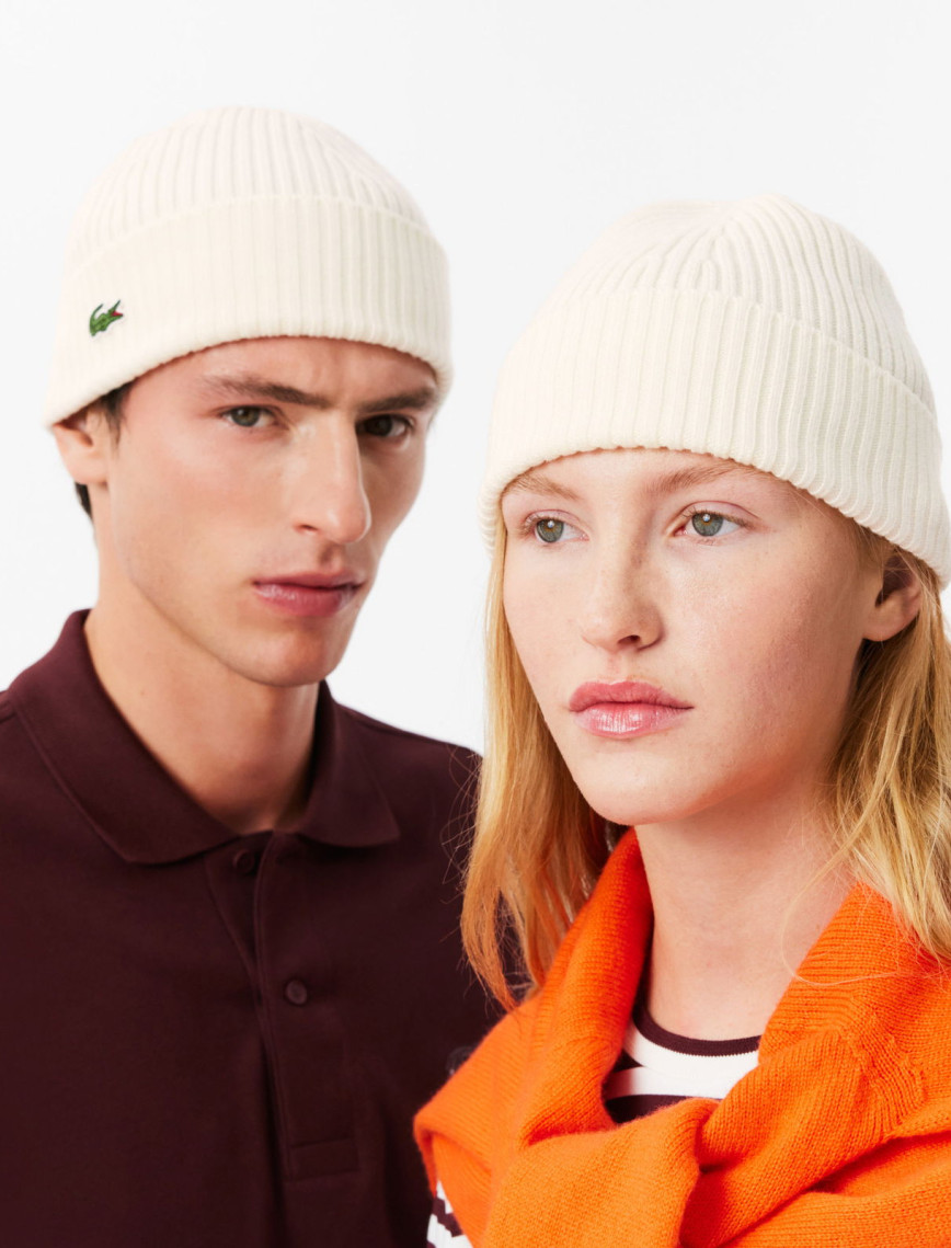 Lacoste Unisex Beyaz Bere Lacoste Unisex Beyaz Bere