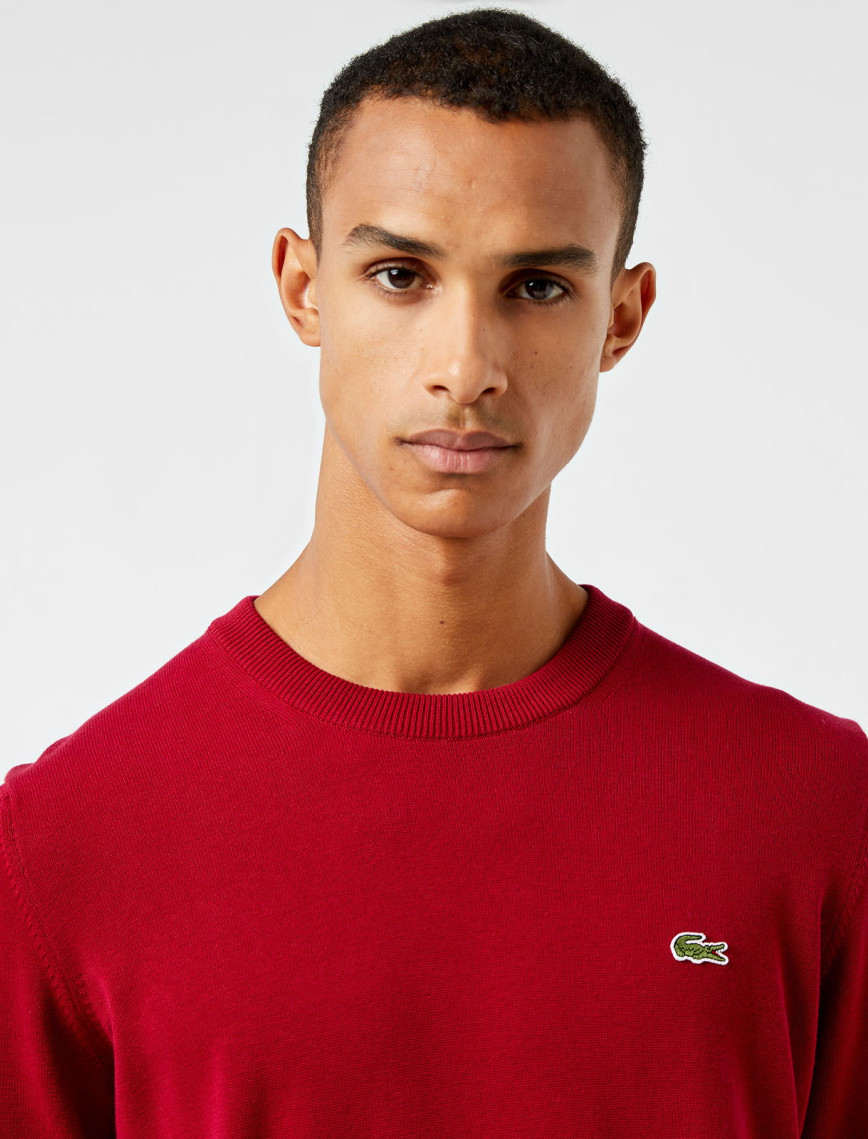 Lacoste Erkek Regular Fit Bisiklet Yaka Organik Pamuk Kırmızı Kazak Lacoste Erkek Regular Fit Bisiklet Yaka Organik Pamuk Kırmızı Kazak