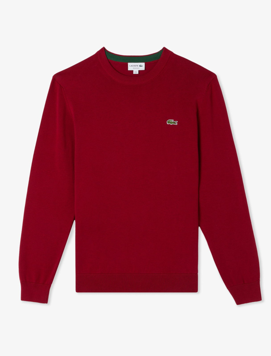 Lacoste Erkek Regular Fit Bisiklet Yaka Organik Pamuk Kırmızı Kazak Lacoste Erkek Regular Fit Bisiklet Yaka Organik Pamuk Kırmızı Kazak