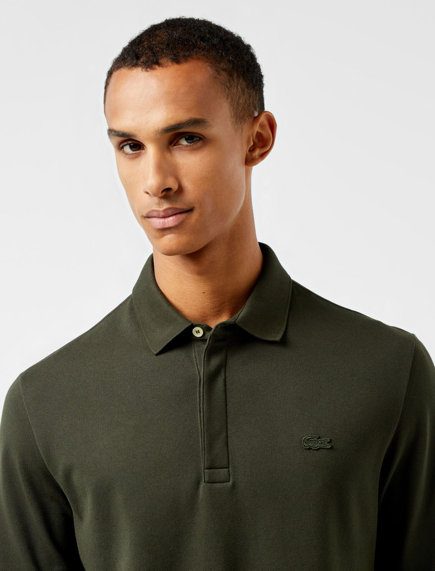 Lacoste Paris Erkek Regular Fit Uzun Kollu Haki Polo Lacoste Paris Erkek Regular Fit Uzun Kollu Haki Polo