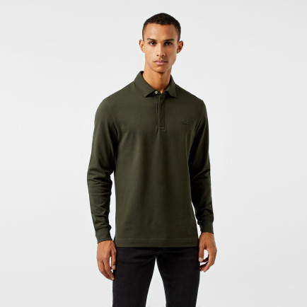 Lacoste Paris Erkek Regular Fit Uzun Kollu Haki Polo Lacoste Paris Erkek Regular Fit Uzun Kollu Haki Polo