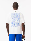 Lacoste Erkek Loose Fit Bisiklet Yaka Baskılı Beyaz T-Shirt Lacoste Erkek Loose Fit Bisiklet Yaka Baskılı Beyaz T-Shirt