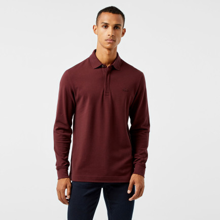 Lacoste Paris Erkek Regular Fit Uzun Kollu Bordo Polo Lacoste Paris Erkek Regular Fit Uzun Kollu Bordo Polo