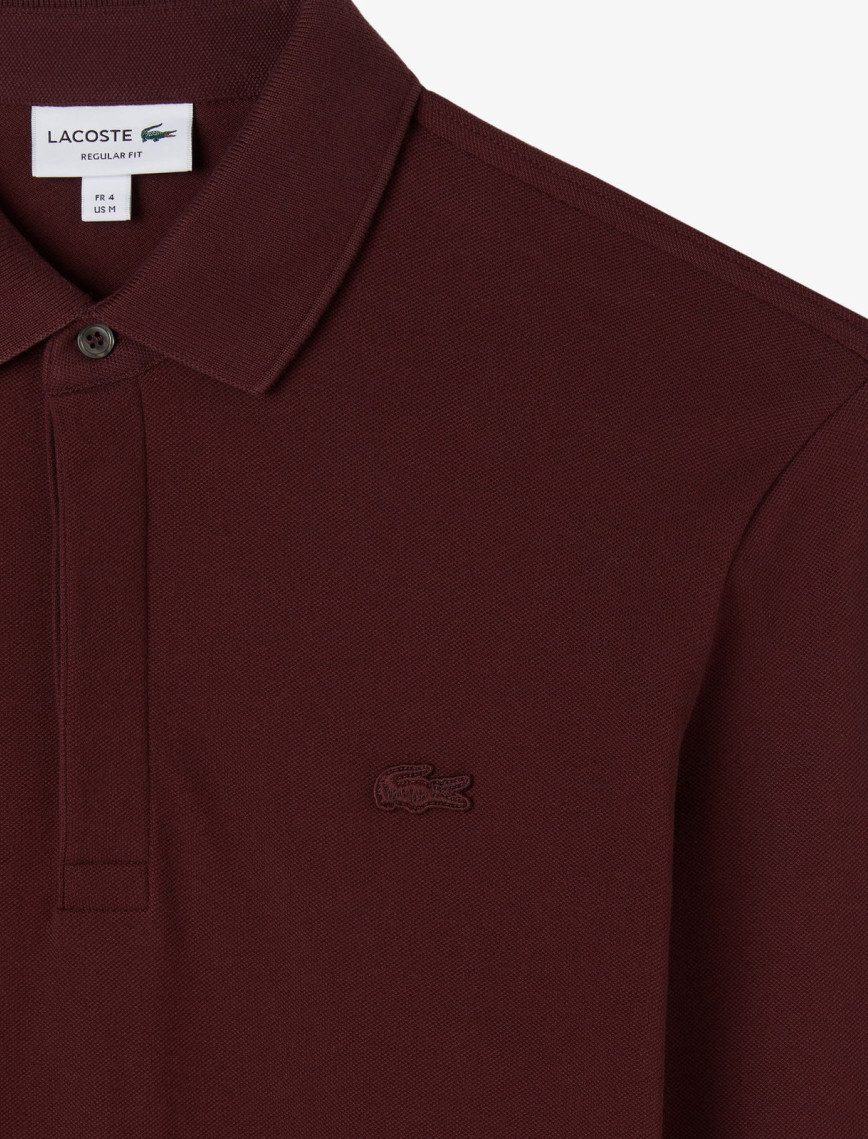 Lacoste Paris Erkek Regular Fit Uzun Kollu Bordo Polo Lacoste Paris Erkek Regular Fit Uzun Kollu Bordo Polo