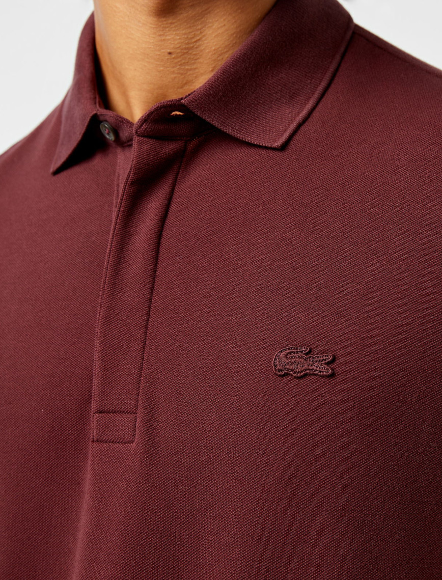 Lacoste Paris Erkek Regular Fit Uzun Kollu Bordo Polo Lacoste Paris Erkek Regular Fit Uzun Kollu Bordo Polo