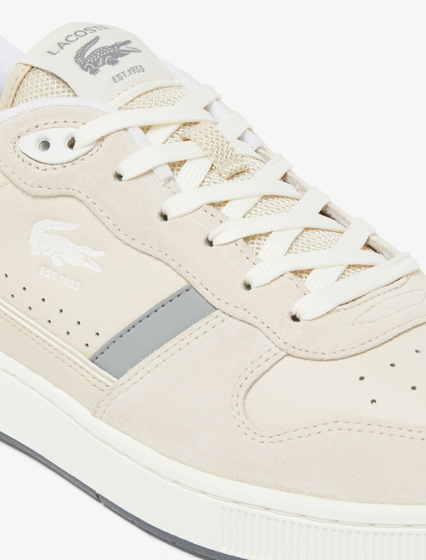 Lacoste T-Clip Erkek Bej Sneaker Lacoste T-Clip Erkek Bej Sneaker
