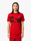 Lacoste Erkek Regular Fit Bisiklet Yaka Baskılı Kırmızı T-Shirt Lacoste Erkek Regular Fit Bisiklet Yaka Baskılı Kırmızı T-Shirt