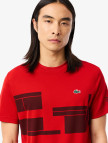 Lacoste Erkek Regular Fit Bisiklet Yaka Baskılı Kırmızı T-Shirt Lacoste Erkek Regular Fit Bisiklet Yaka Baskılı Kırmızı T-Shirt