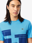 Lacoste Erkek Regular Fit Bisiklet Yaka Baskılı Mavi T-Shirt