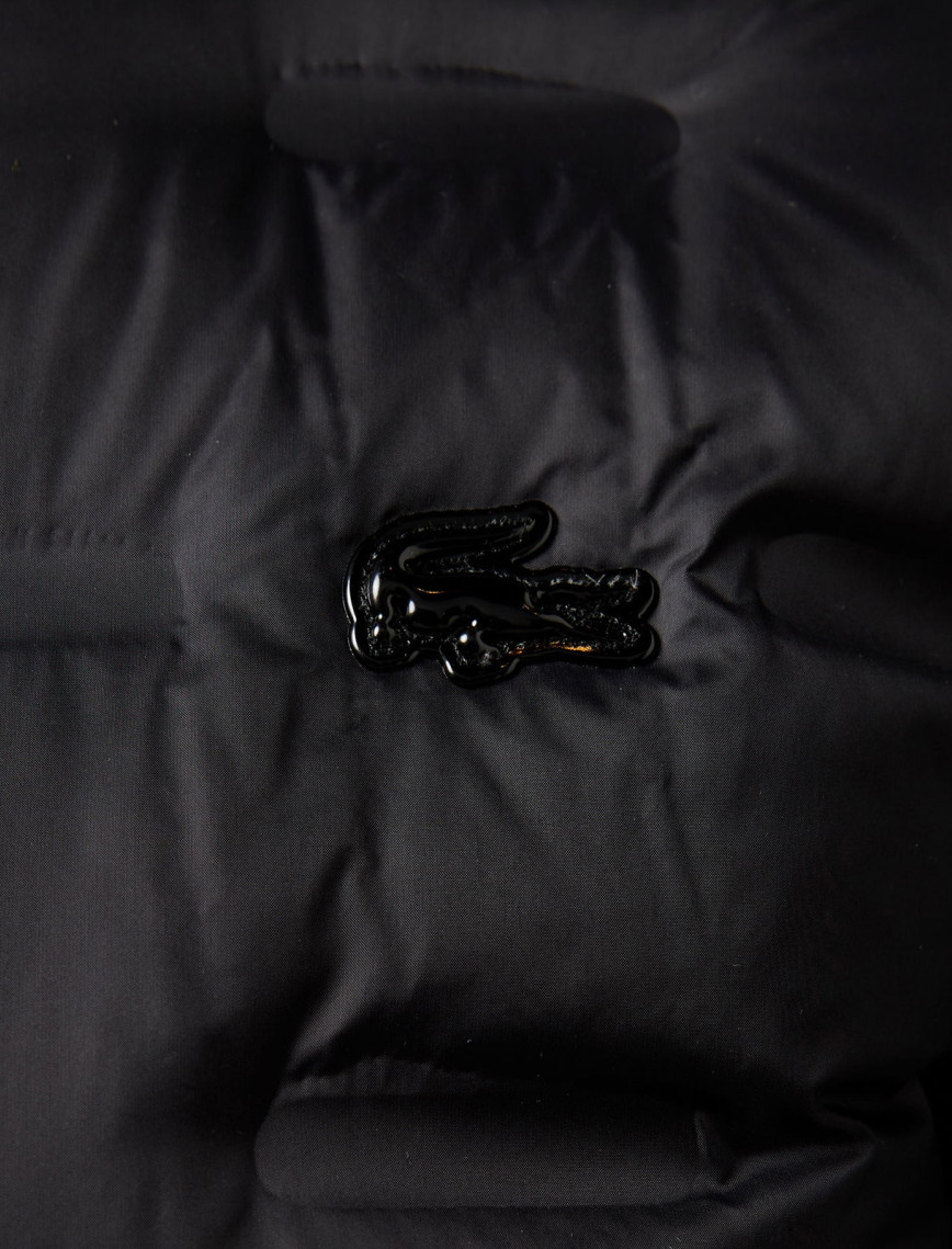 Lacoste Kadın Regular Fit Kapüşonlu Kapitone Siyah Mont Lacoste Kadın Regular Fit Kapüşonlu Kapitone Siyah Mont