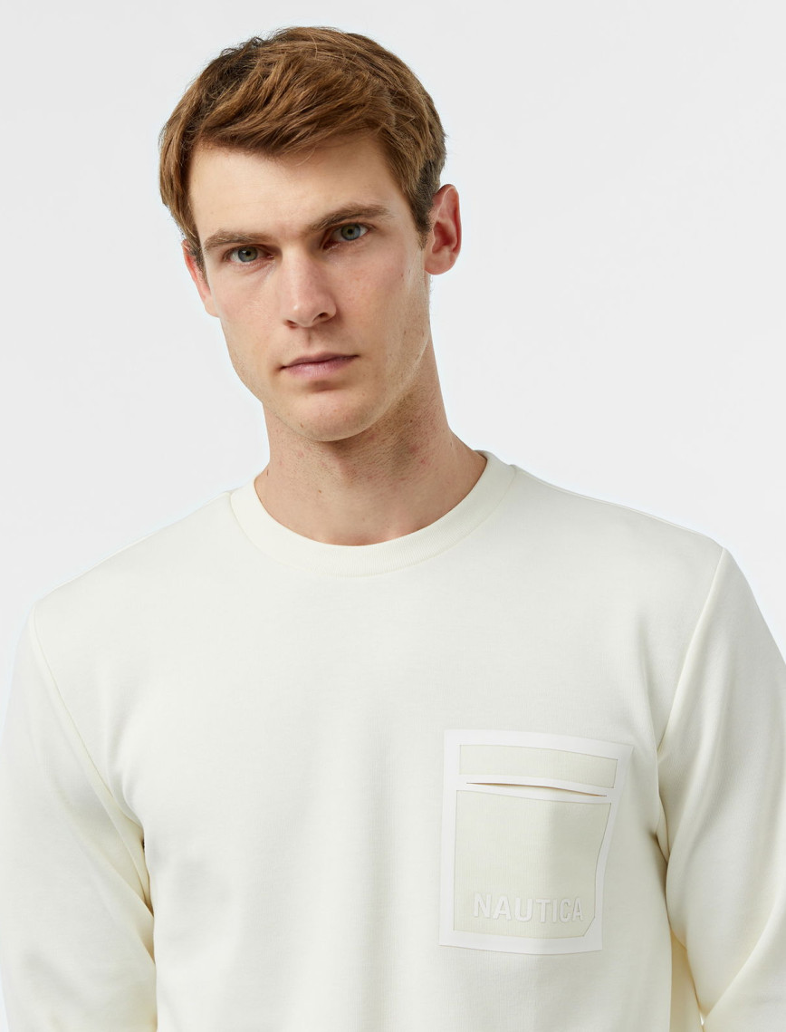 Nautica Erkek Beyaz Regular Fit Sweatshirt Nautica Erkek Beyaz Regular Fit Sweatshirt