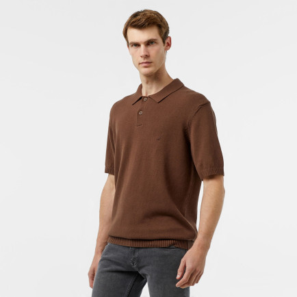 Nautica Erkek Kahverengi Classic Fit Kısa Kollu Triko Nautica Erkek Kahverengi Classic Fit Kısa Kollu Triko