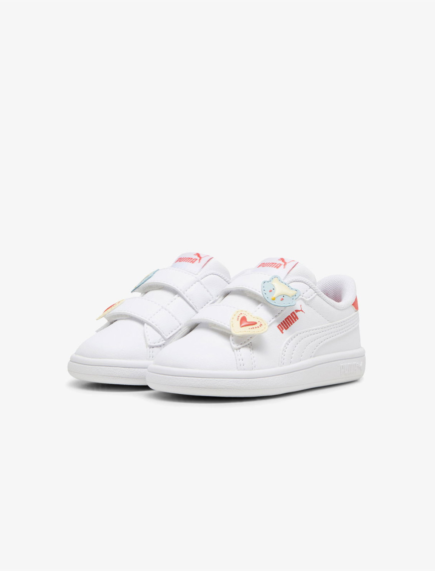 Puma Smash 3.0 Badges Bebek Beyaz Spor Ayakkabı Puma Smash 3.0 Badges Bebek Beyaz Spor Ayakkabı