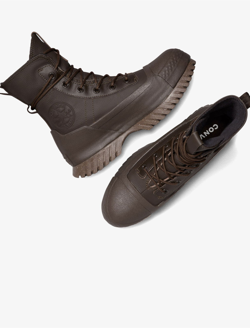 Converse Chuck Taylor All Star Lugged 2.0 CC Unisex Kahverengi Deri Platform Sneaker Converse Chuck Taylor All Star Lugged 2.0 CC Unisex Kahverengi Deri Platform Sneaker