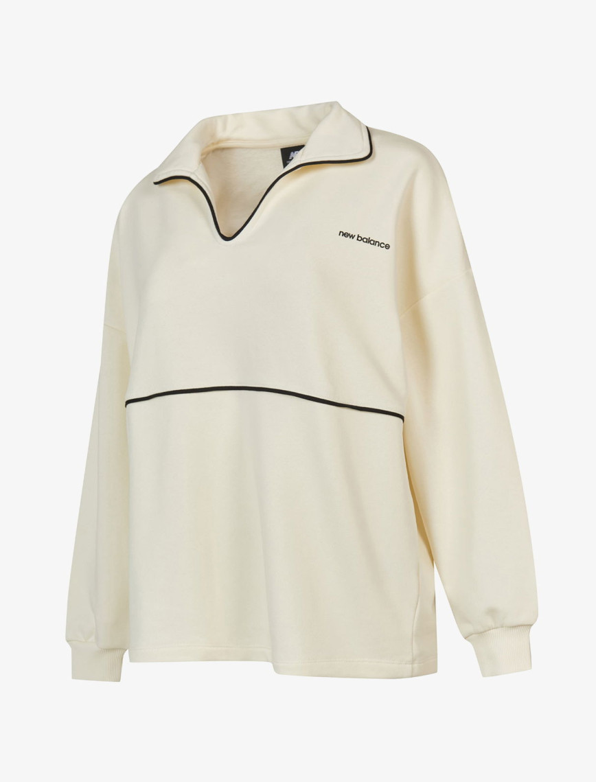 New Balance WNC3402 Kadın Beyaz Sweatshirt New Balance WNC3402 Kadın Beyaz Sweatshirt