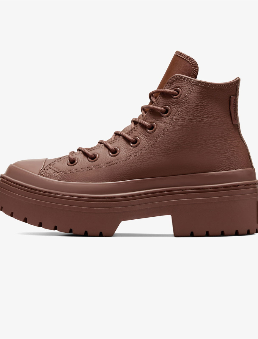 Converse Chuck Taylor All Star Lugged Heel Kadın Kahverengi Deri Platform Bot Converse Chuck Taylor All Star Lugged Heel Kadın Kahverengi Deri Platform Bot