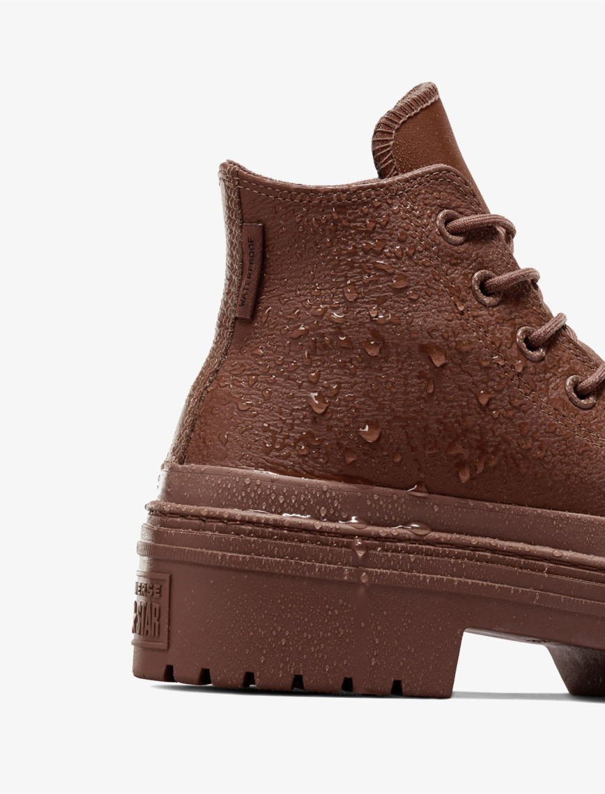 Converse Chuck Taylor All Star Lugged Heel Kadın Kahverengi Deri Platform Bot Converse Chuck Taylor All Star Lugged Heel Kadın Kahverengi Deri Platform Bot